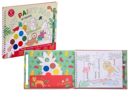 Kolorowanki z farbkami dżungla - Floss & Rock