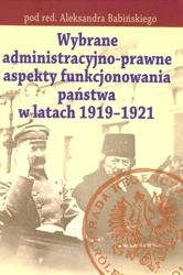 Wybrane adeministr. -prawne aspekty funk. państwa - Aleksander Babiński