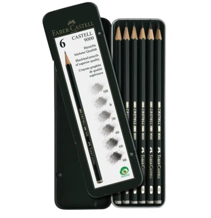 Ołówek Castell 9000 6szt FABER CASTELL - Faber Castell