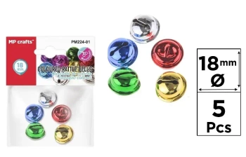 Dzwonek kolorowy 18mm 5szt - MP Main Paper