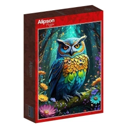 Puzzle 500 Niebieska sowa - Alipson