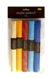 Papier czerpany ozdobny gm 140 25x35cm 5 ark - Galeria Hobby