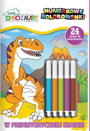Lubię Dinozaury. Numerkowe kolorowanki - praca zbiorowa