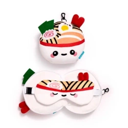 Poduszka podróżna i maska na oczy Nori Miska Ramen - Puckator