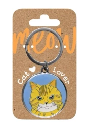 Brelok dla kociarzy - rudy kot - Be-Happy Gifts