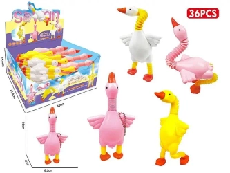 Antystresowy łabędź z ruchomą szyją i łapkami MIX - ADAR