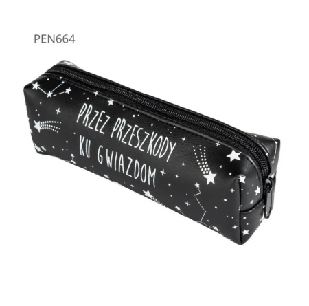 Piórnik jednokomorowy czarny - Przez przeszkody.. - Pajacyk