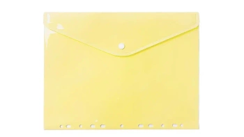 Teczka koperta A4 PP zawieszana pastel żółta - Biurfol