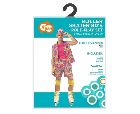 Strój dla dorosłych Rolkarz Lata 80' rozm. 52 - Godan