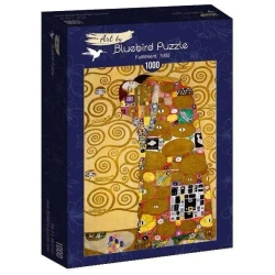 Puzzle 1000 Spełnienie, Gustav Klimt, 1905 - Bluebird Puzzle