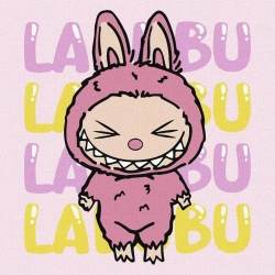 Malowanie po numerach - Ona - Labubu 25x25cm - Ideyka