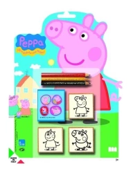 Świnka Peppa - pieczątki blister shaped 3szt - Multiprint