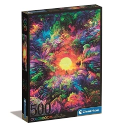 Puzzle 500 Color Boom Psychedelic Jungle Sunrise - Clementoni