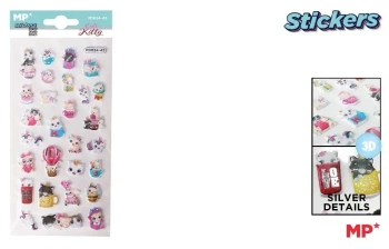 Naklejki 3D kotki - MP Main Paper