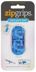 ZipGrip uchwyt na palce do telefonu Niebieskie sł - Thinking Gifts