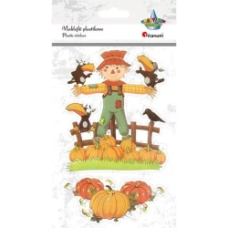 Naklejki foliowe strach na wróble dynie 2szt - Titanum