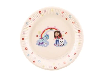 Talerzyki Koci Domek Gabi 23cm 6szt - PartyDeco