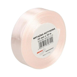 Wstążka satynowa szampańska 25mm x 32m - Brewis