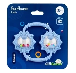 Grzechotka Słoneczniki niebieska - Giligums