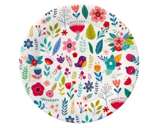 Talerzyki papierowe Summer Have fun 18cm 6szt - Godan
