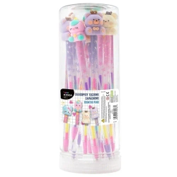 Długopis tęczowy zapachowy z figurką (24szt) KIDEA - DERFORM
