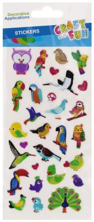 Ozdoba Dekoracyjna Naklejki Puffy Zwierzęta Craft with Fun 545803