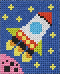 Haft. Moje pierwsze wyszywanie - Rakieta - Anex-bis