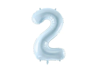 Balon foliowy 2 jasny niebieski 72cm - PartyDeco