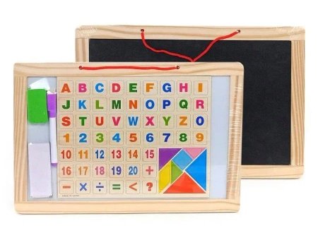 Tablica magnetyczna flamaster drewniana oprawa - ADAR