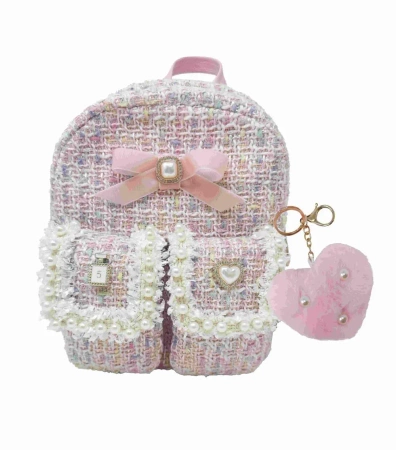 Plecaczek różowy z brelokiem - Hot Focus