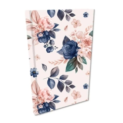 Notes A5 kratka Soft Touch Niebieskie Róże - EV-Corp