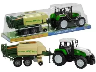 Traktor z przyczepą 65cm - Leantoys