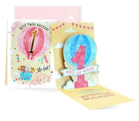 Karnet B6 Urodziny Roczek - Kukartka