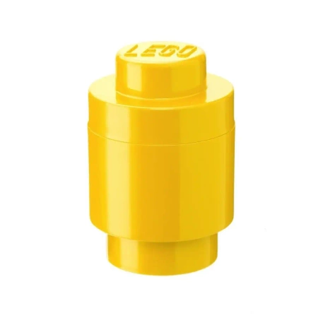 LEGO(R) pojemnik klocek jedynka okrągły żółty - NHG