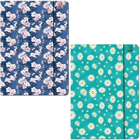 Teczka A4 z gumką Kwiatki mix - Bee-bee