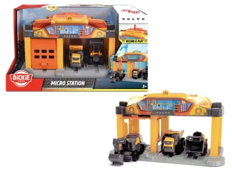 Constr Stacja budowlana Volvo z pojazdam - Dickie Toys