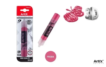 Farba strukturalna 3D fuksja 30ml - Artix