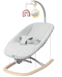 Leżaczek Zen Wave wooden grey do 9kg - Chicco