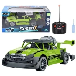 Samochód RC 1:20 ze światłem zielony - Leantoys