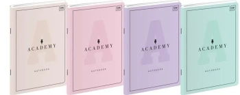 Zeszyt A5/60K linia Academy Pastel (10szt) - INTERDRUK