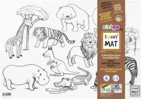 Mata transparentna Zwierzęta dzikie Funny Mat - Strigo
