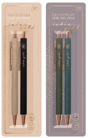 Długopis Satin Gold 2szt - INTERDRUK