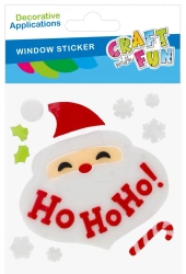 Ozdoba Dekoracyjna Naklejki Na Szybę Mikołaj Boże Narodzenie Craft with Fun 567208