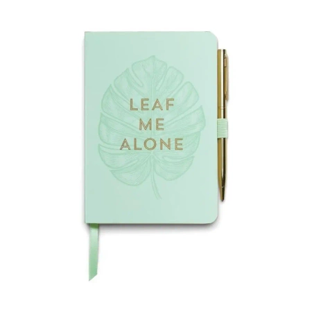 Notatnik z długopisem Leaf Me Alone - Designworks Ink