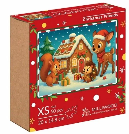 Puzzle drewniane 50 Świąteczni Przyjaciele ALEX - Alexander