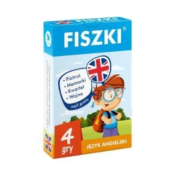Angielski. Fiszki. 4 gry do nauki - praca zbiorowa