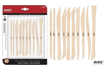 Narzędzia do rzeźbienia 10szt drewniane - Artix