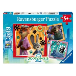 Puzzle dla dzieci 2D: Zwierzogród 2 3x49el - Ravensburger
