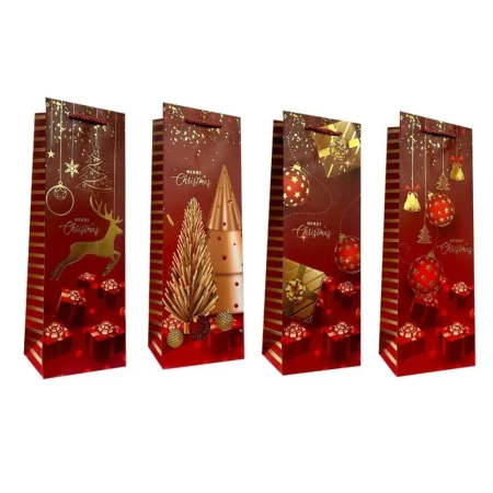 Torebka prezentowa Boże Narodzenie butelka mix - Ju-Piter