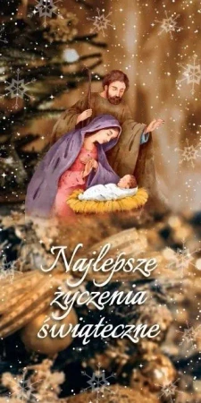 Karnet DL Boże Narodzenie - eMKa Kartki